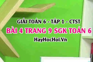 Giải bài 4 trang 9 Toán 6 Tập 1 SGK Chân trời sáng tạo